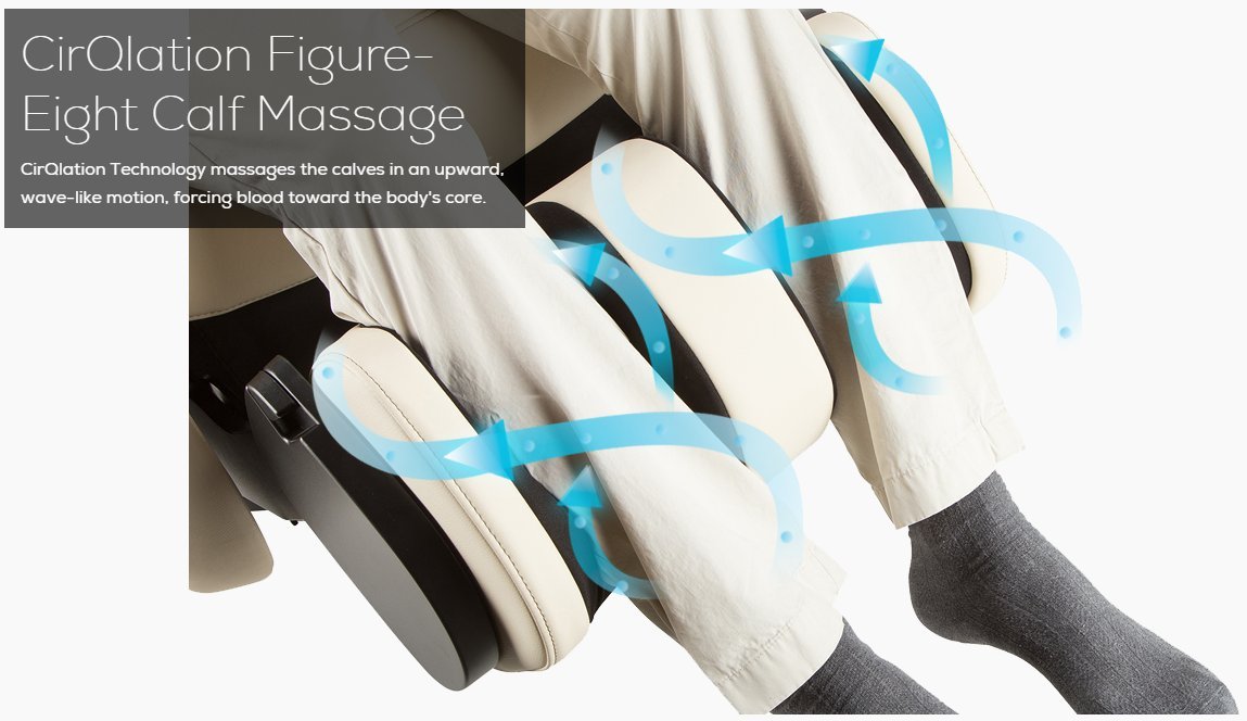 RejuvaGlide Massage Chair – 3D FlexGlide, Foot & Calf Ottoman