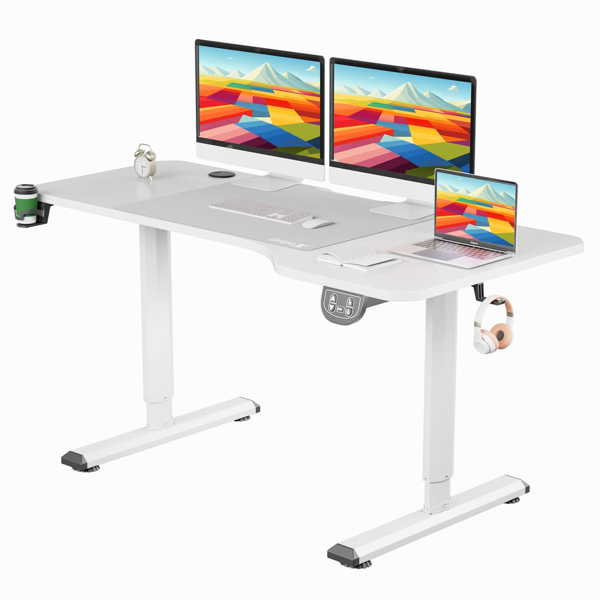 Electric Standing Desk, 63 x 30 Inch Adjustable