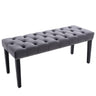 Button-Tufted Ottoman Bench, Upholstered Bedroom Benches