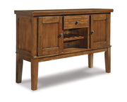 Ralene Rustic Dining Room Buffet with Wine Rack