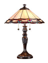 TT101081J Aldridge Peacock Table Lamp