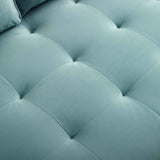 Valour Performance Velvet Upholstered Tufted Sofa