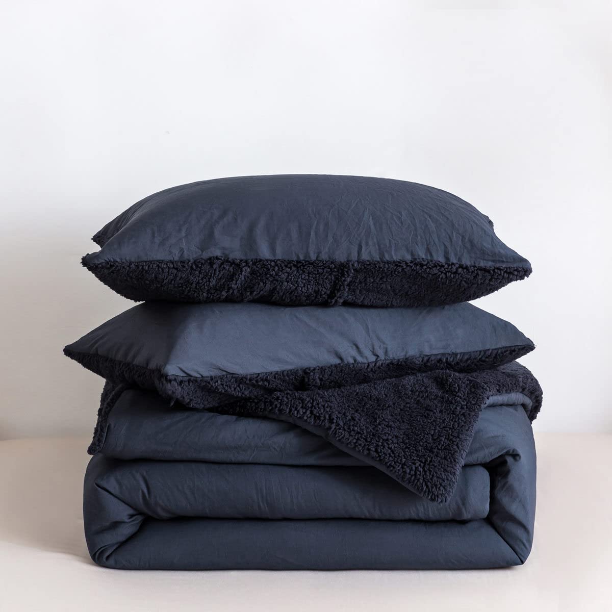 Warm Comforter Queen Size Sherpa Comforter Set Fuzzy Bedding Comforters