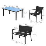 Patio Furniture Set Outdoor Garden Patio Conversation Sets Poolside Lawn Chairs