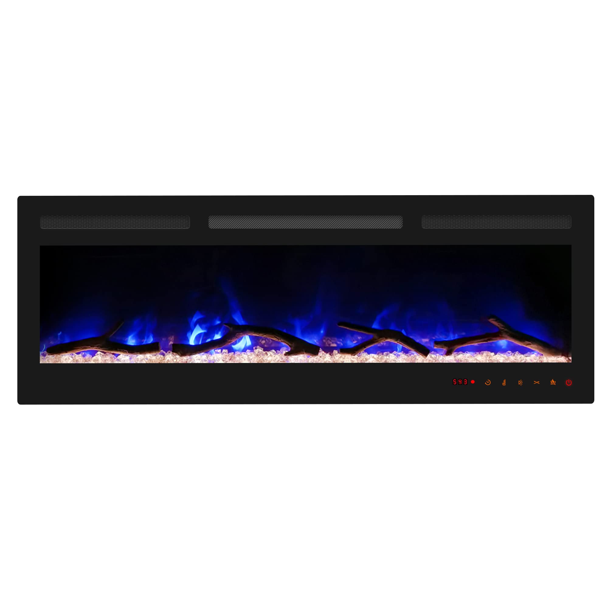 Recessed Fireplace Insert and Wall Mount Fireplace Heater