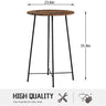 23.6" Bar, Modern Bistro Pub Dining Room Furniture, Counter Wood Top