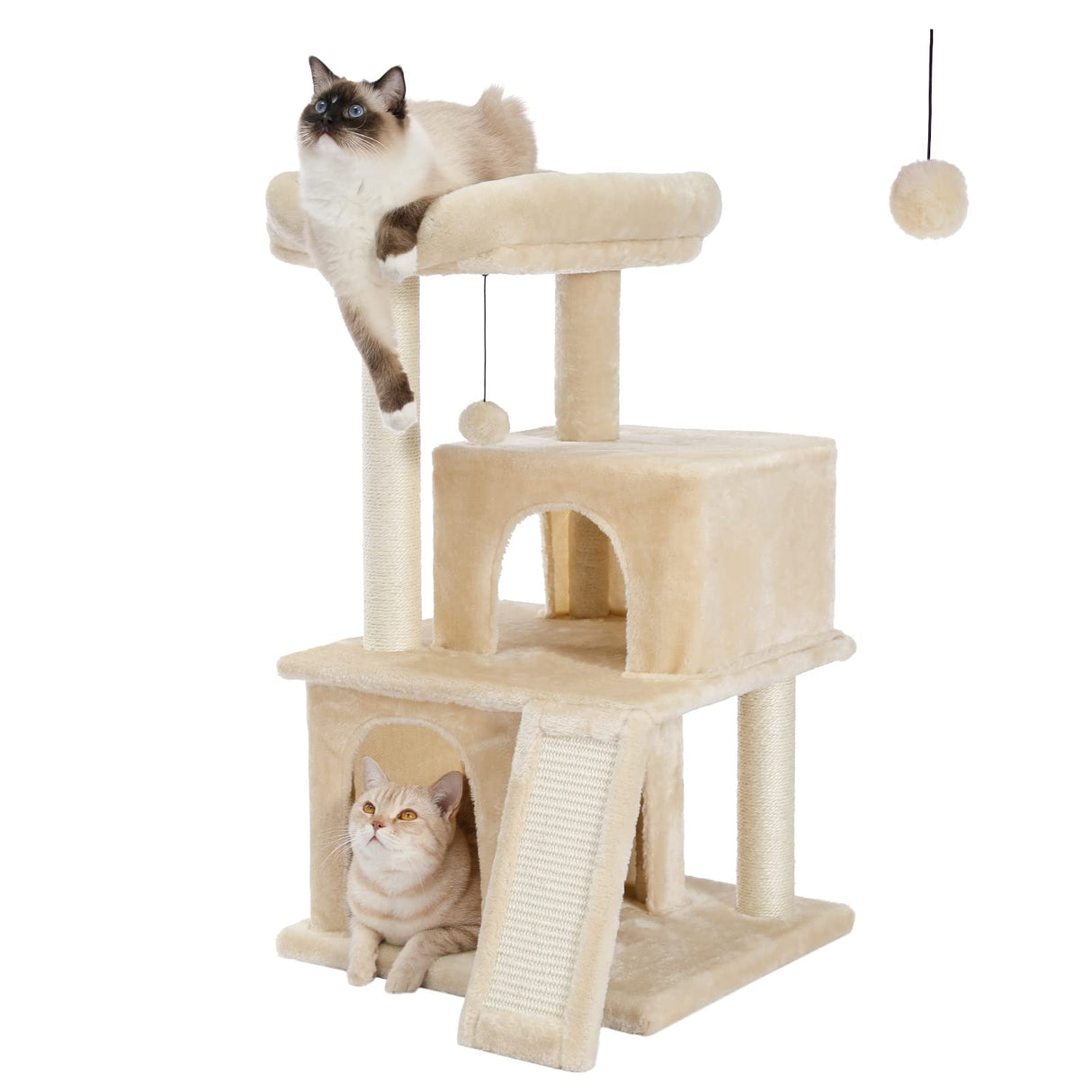 Cat Tree Luxury Cat Tower with Double Condos