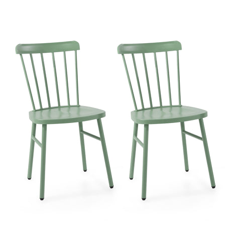 Outdoor Windsor Style Metal Side Chair