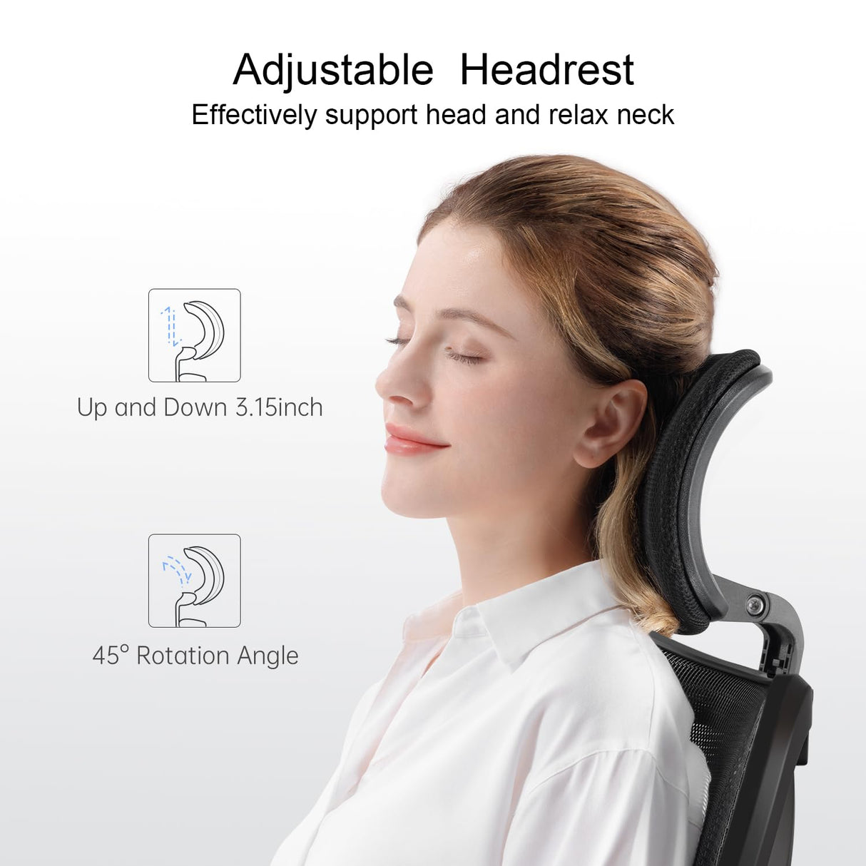 Office Chair for Big and Tall People Adjustable Headrest