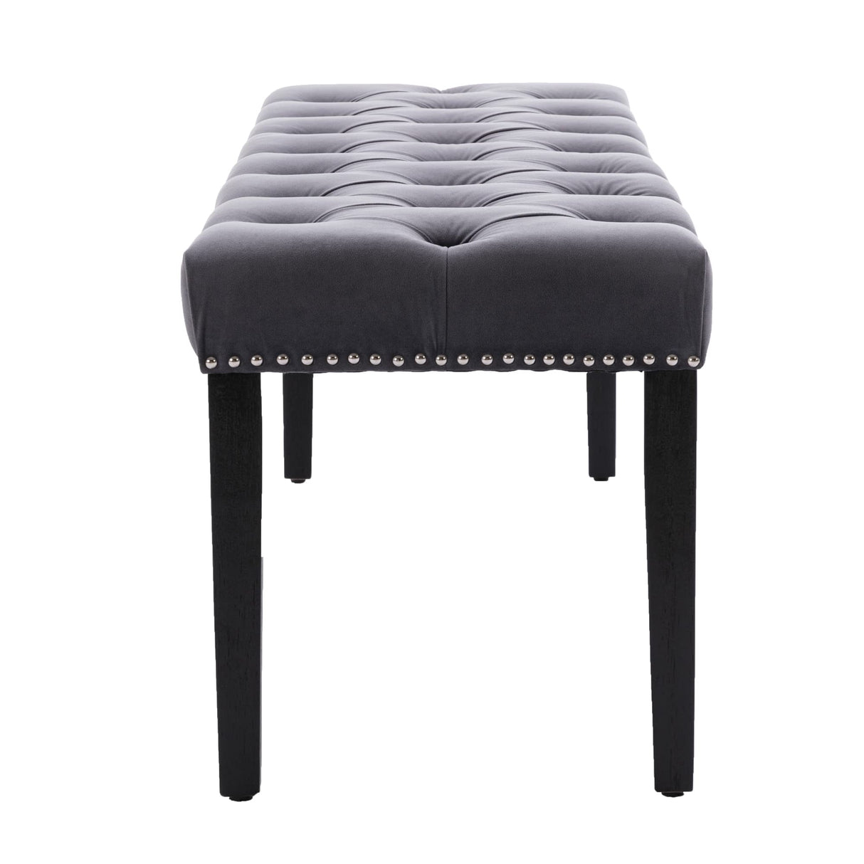 Button-Tufted Ottoman Bench, Upholstered Bedroom Benches