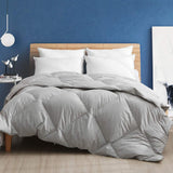 Organic Gray Feathers Down Comforter King Size All Season Duvet Insert