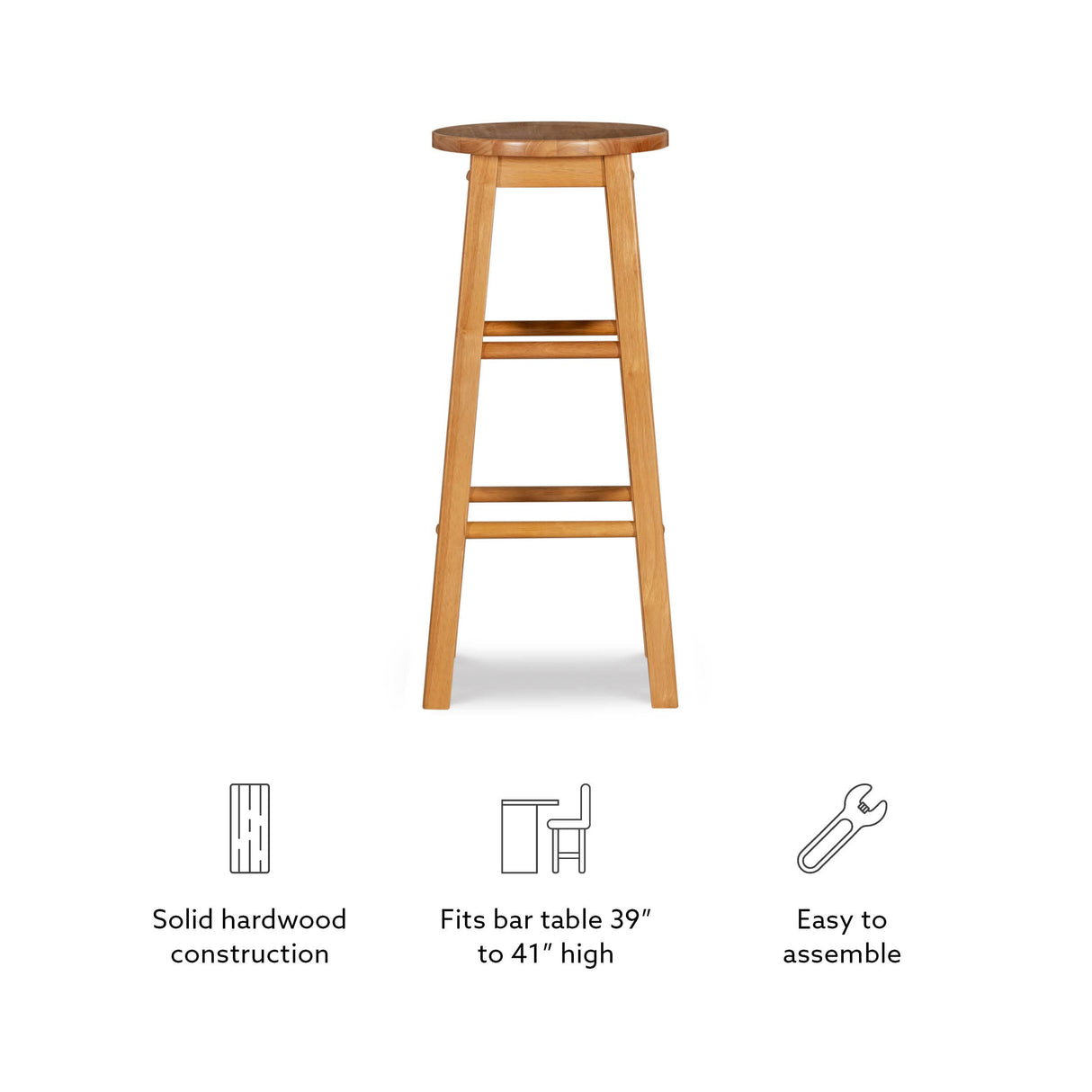 29-Inch Barstool With Round Seat