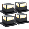 4 Pack Solar Post Lights Outdoor Solar Post Lights, 20 Lumen High Brightness