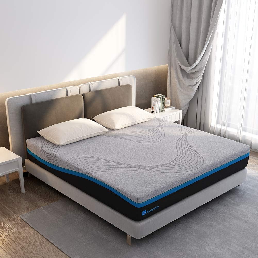 Queen Mattress, Grey Queen Memory Foam Mattress