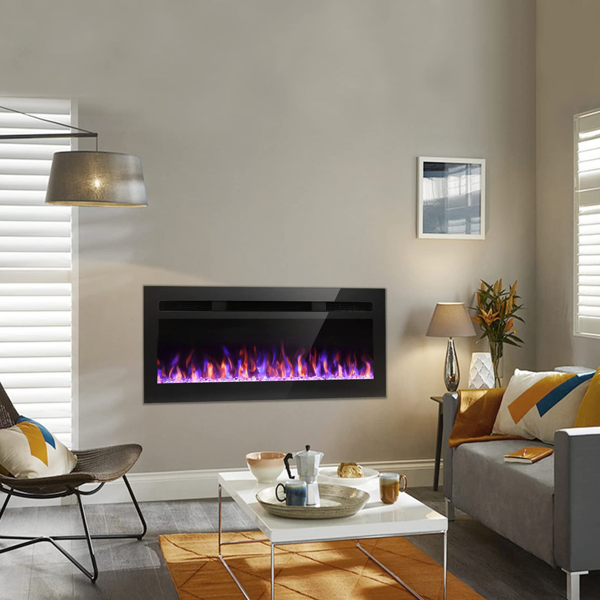 Recessed and Wall Mounted Fireplace