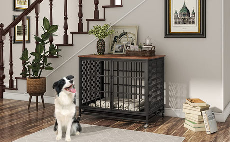 Large Dog Crate 42 inch Heavy Duty Extra Large Dog Crate Furniture