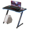 Computer Desk Z Shaped Workstation Ergonomic Table with Headphone Hook