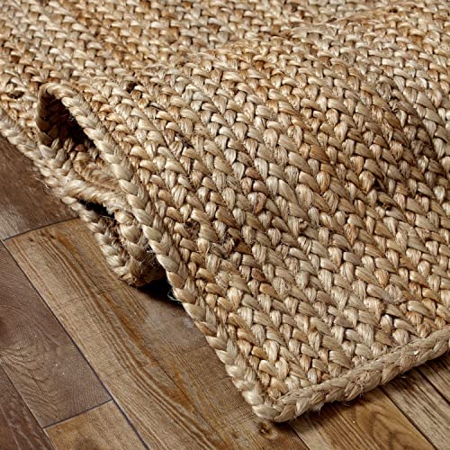 Handcrafted Farmhouse Jute Accent Rug - Soft & Comfortable Jute Area Rug