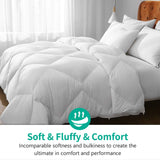 Feathers Down Comforter California King, All Season Feathers Down Duvet Insert- 64oz