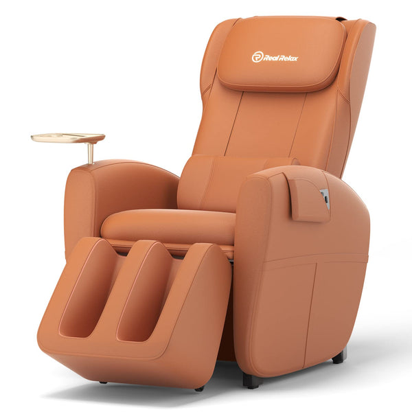 W-Track Massage Chair - Faux Leather Recliner with Holder Wheels Heat