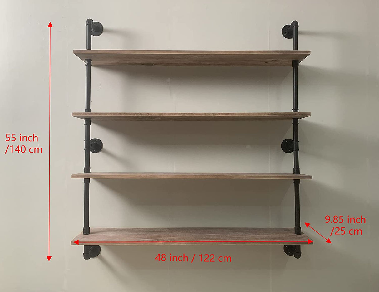 Floating Bookshelf Shelves Industrial Pipe Shelving Industrial Floating Pipe Shelves