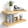 Floating Shelves for Wall, Natural Wood Shelf Decor for Bathroom Kitchen Bedroom