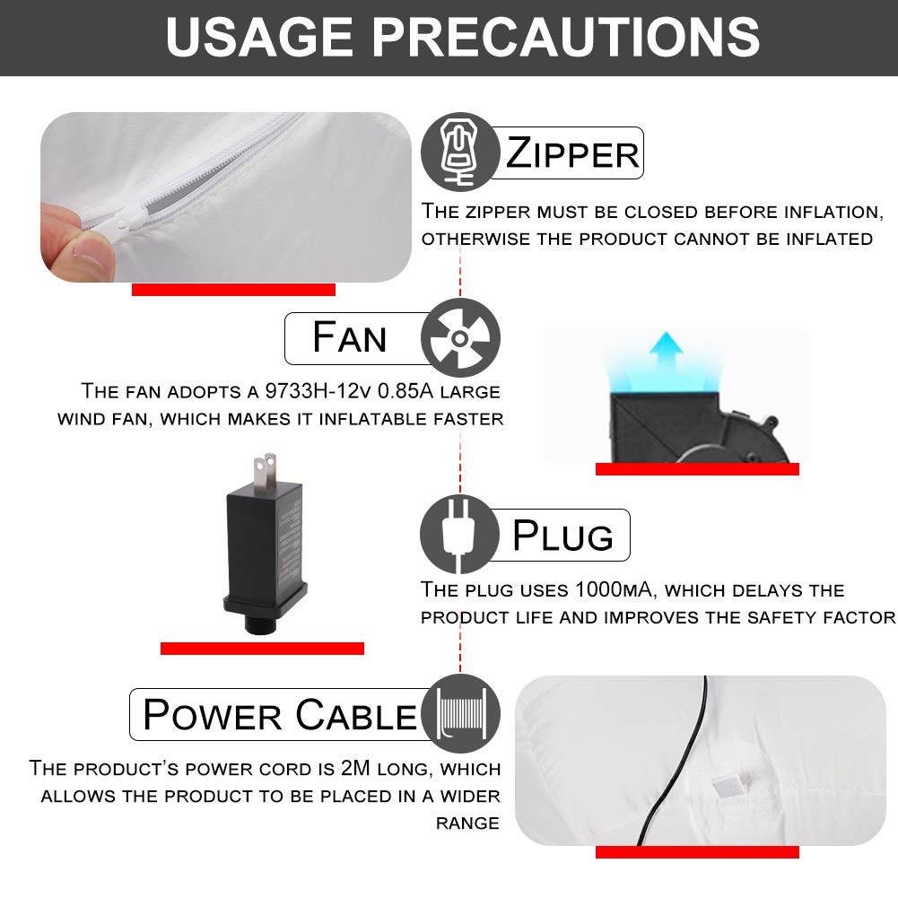 6ft Christmas Inflatables Outdoor Decorations