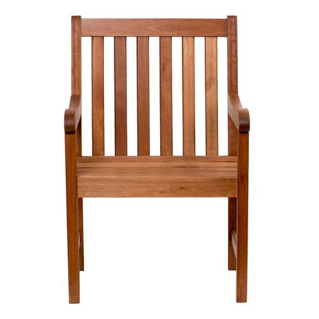 Milano 1-Piece Patio Armchair | Eucalyptus Wood | Ideal for Outdoors