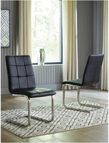 Madanere Contemporary Faux Leather Upholstered Dining Chair