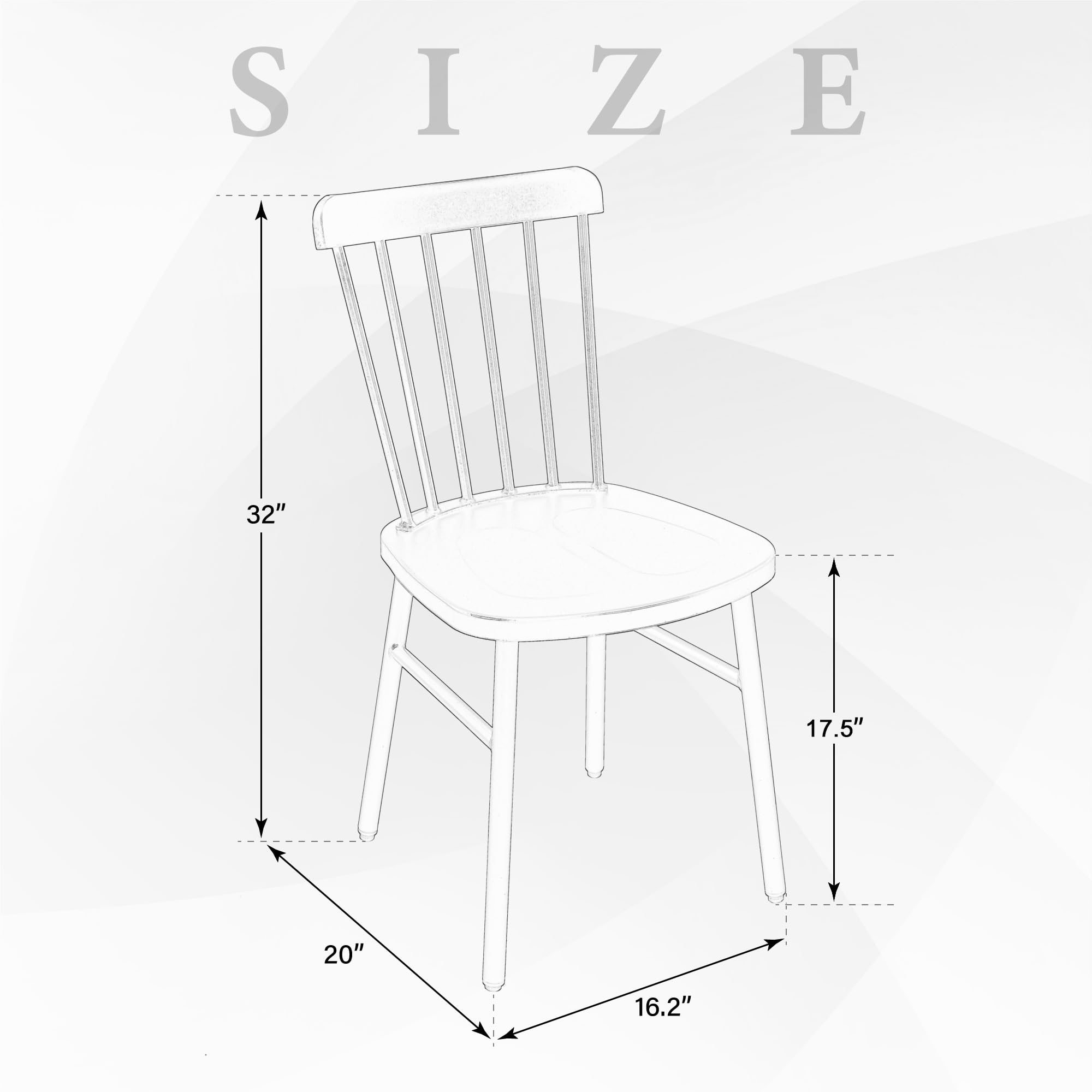 Outdoor Windsor Style Metal Side Chair