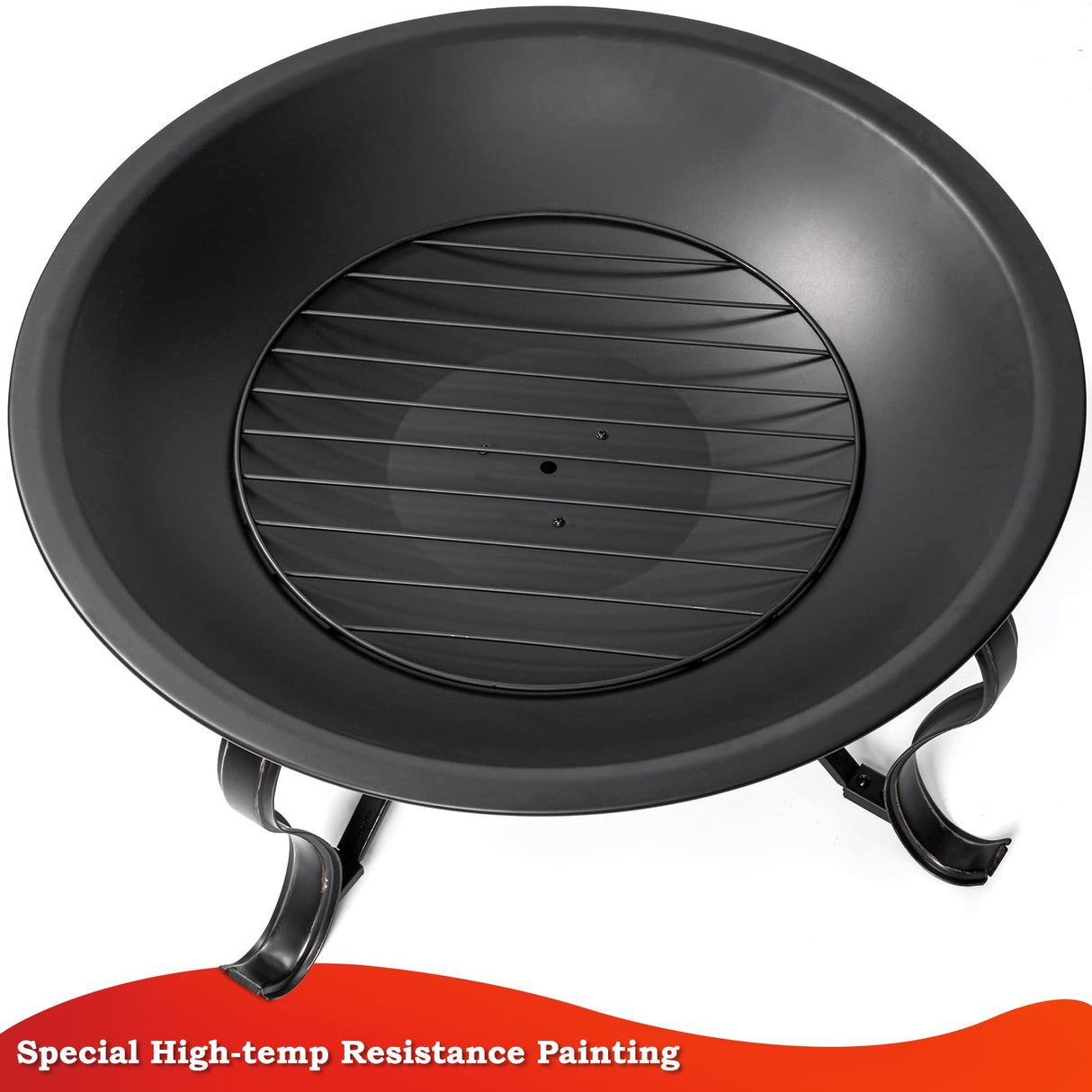 29 inch Fire Pits for Outside Firepit Burning Bonfire Pit Steel Firepit Bowl