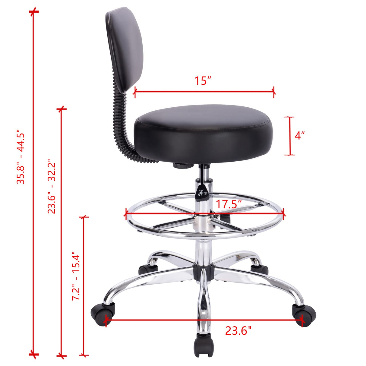 Drafting Chair with Back