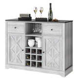 Buffet Sideboard Bar Cabinet with Storage, Removable Wine Racks