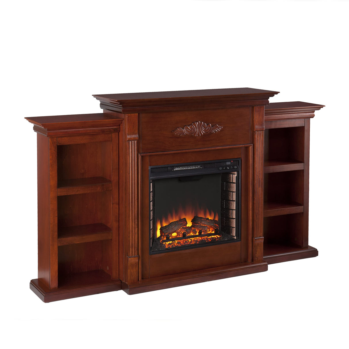 Tennyson Electric Bookcases Fireplace