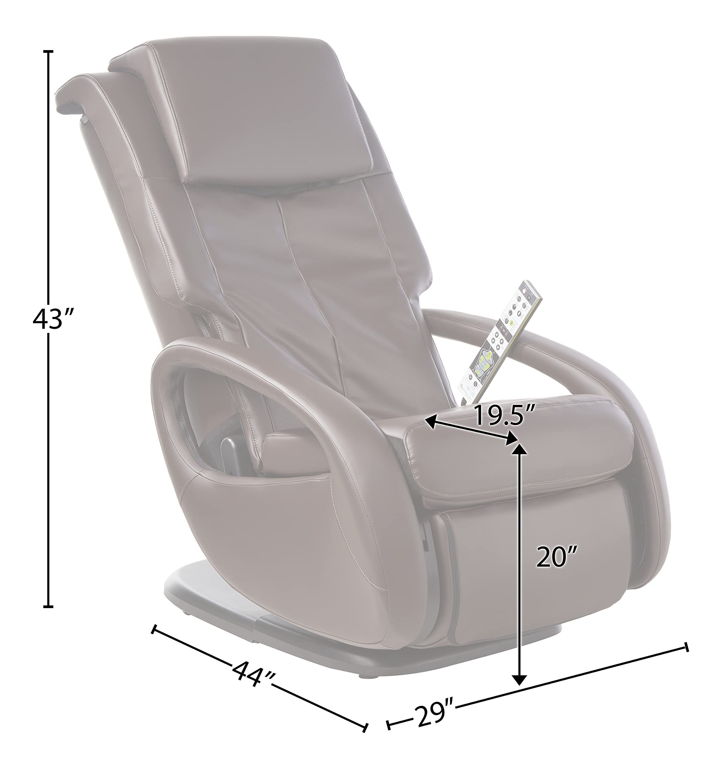 RejuvaGlide Massage Chair – 3D FlexGlide, Foot & Calf Ottoman