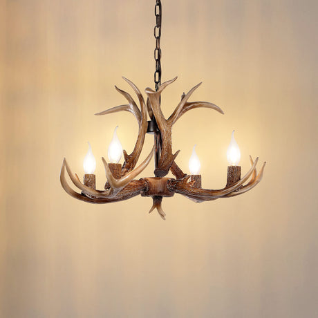 Antler Chandelier Lighting Deer Lamp Vintage Rustic Farmhouse