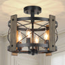 Farmhouse Rustic Light Fixture Ceiling Mount