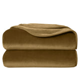 Heavy Single Ply 9 Lbs Korean Style Faux Mink Blanket, 750GSM Thick Silky Soft Plush