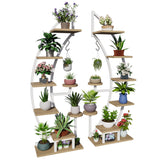 2 Pcs 6 Tier 9 Potted Metal Plant Stand Plant Stands for Plants Multiple