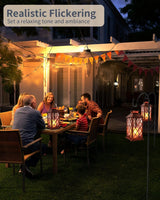 Solar Lanterns, Hanging Lantern with Lasts 2X Longer LED Flameless Candles