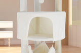 45in Cat Tree Tower with Big Cat Condo for Indoor Cats,Cat Tower Activity Center