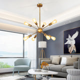 Chandeliers Gold, 8 Lights Modern Lighting Fixture