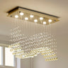 8-Lights Modern K9 Crystal Chandelier Light Fixture