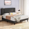 King Bed Frame with Headboard, Upholstered Platform Bed Frame