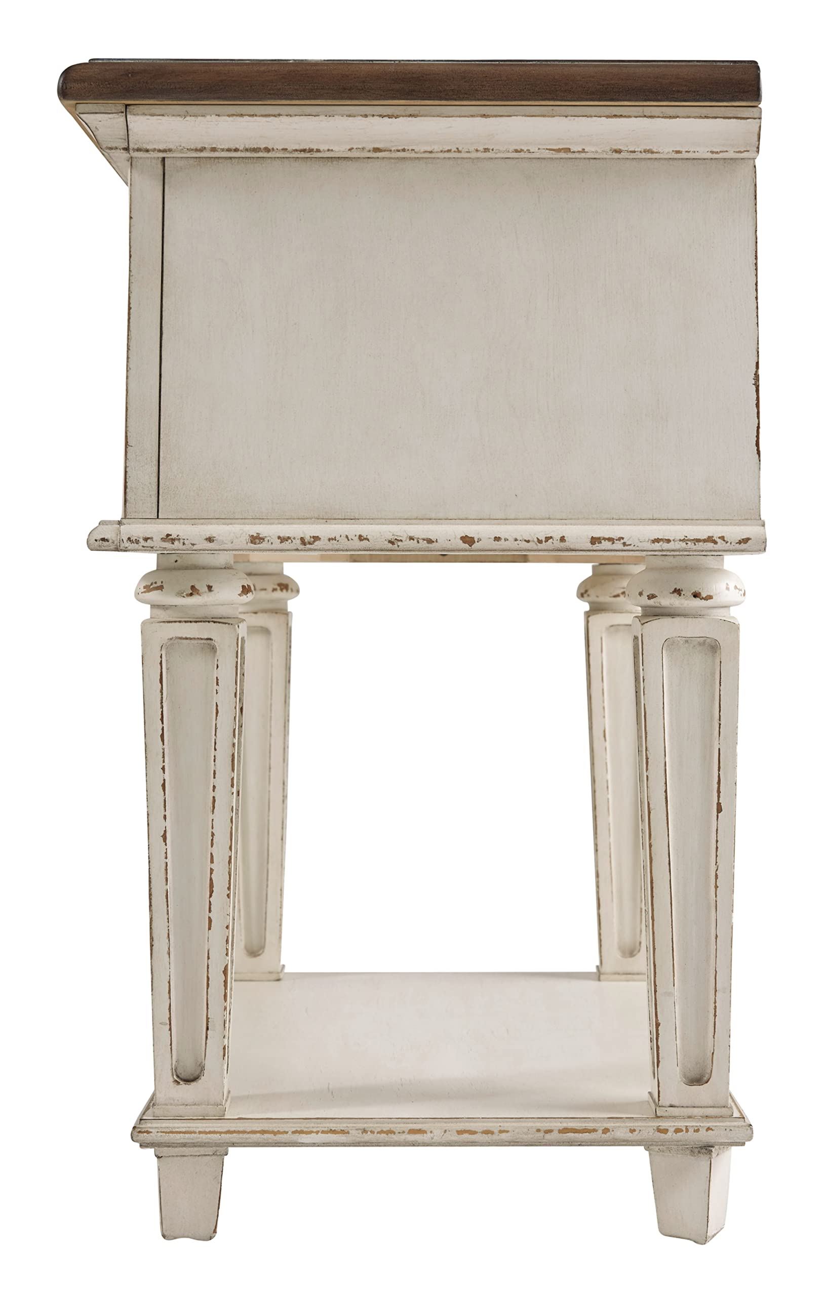 Realyn Nightstand, 1 Drawer, Chipped White