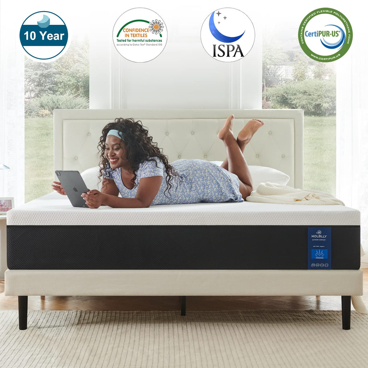 Queen Size Mattress,12 Inch Premium Cooling-Gel Memory Foam Mattress Bed