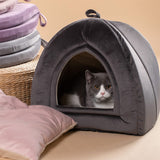 Cat Bed for Indoor Cats, 2-in-1 Cat House Pet Supplies for Kitten and Small Cat or Dog