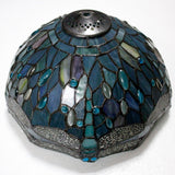 Tiffany Lamp Sea Blue Stained Glass Table Lamp 12X12X18 Inches