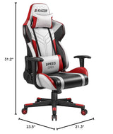 Gaming Chair Racing Style High-Back PU Leather Office Chair Computer Desk Chair Executive and Ergonomic Swivel Chair