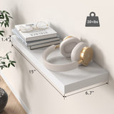 Floating Shelves, Wall Shelves for Bathroom/Living Room/Bedroom/Kitchen Decor